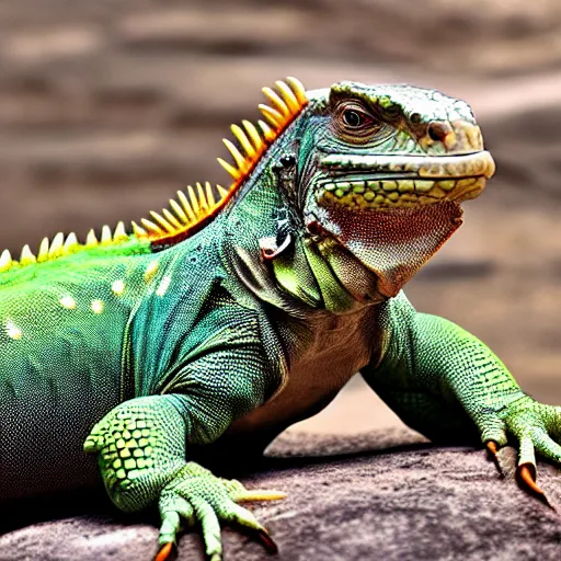 Image similar to a humongous iguana on earth, EARTH, earth, earth outside, outside ,outside in space, space, space