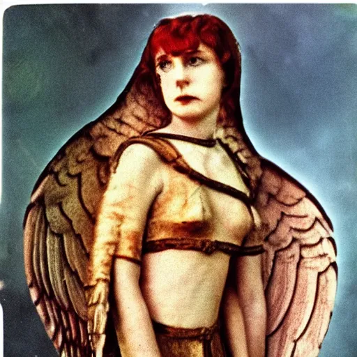 Image similar to archangel, 1 6 mm film, autochrome