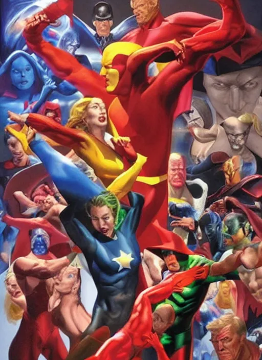 Prompt: art by alex ross