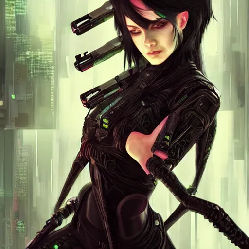 Image similar to teen elf, cyberpunk, black hair, gorgeous, amazing, elegant, intricate, highly detailed, digital painting, artstation, concept art, sharp focus, illustration, art by ross tran