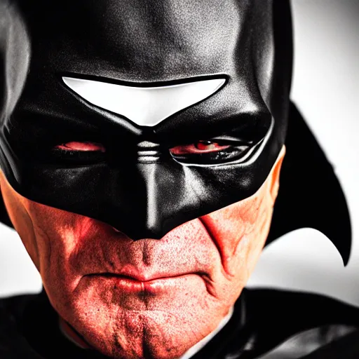 Prompt: Batman Face Portrait, 8K Photography by Steve McCurry