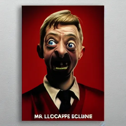 Prompt: macaulay culkin is mr. bean, airbrush art, drew struzan illustration art, key art, movie poster