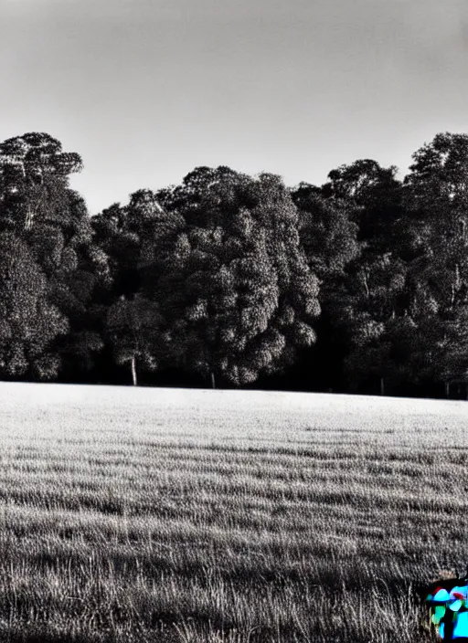 Image similar to pasture, black and white photograph