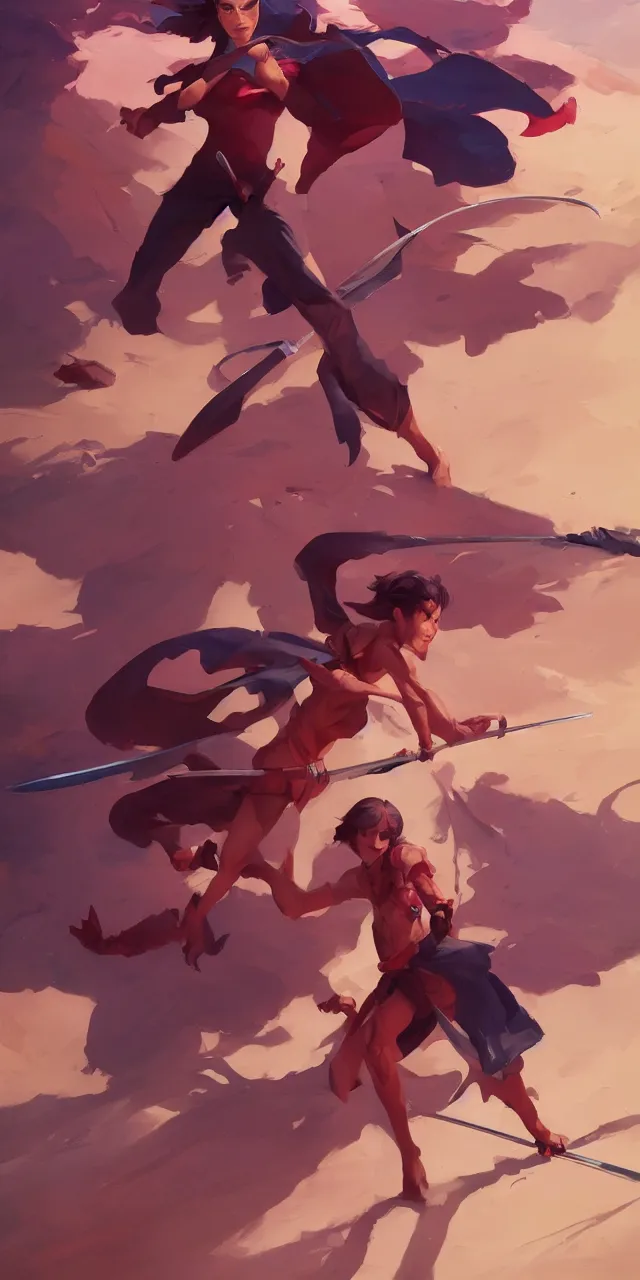 Image similar to woman wielding a scimitar and casting magic, behance hd artstation by jesper ejsing by rhads, makoto shinkai and lois van baarle, ilya kuvshinov, ossdraws