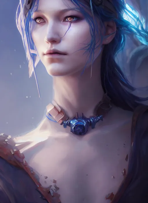 Prompt: character concept art of a dark fantasy female water witch, key visual, realistic shaded perfect face, fine details, dystopian environment and background, by stanley artgerm lau, wlop, rossdraws, james jean, andrei riabovitchev, marc simonetti, and sakimichan, trending on artstation