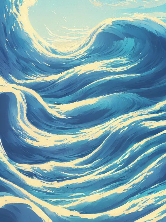 Classical oil painting of the ocean waves, beautiful | Stable Diffusion ...