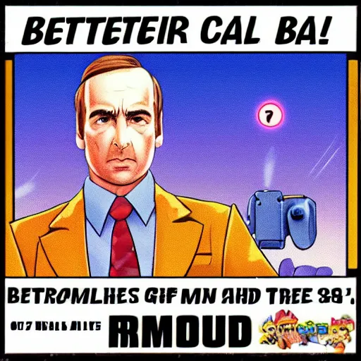 Prompt: better call saul nintendo game 1 9 9 0