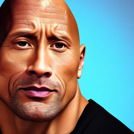 Prompt: dwayne johnson as a vtuber