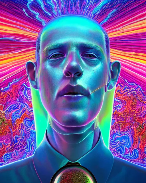Prompt: portrait ultra dimensional bender bending rodriguez entity, accidentally tripping on dmt and acid, psychedelic experience, overwhelming psychosis of self realization and burning awakening, ultra high definition, unreal engine 5, hyperrealism, masterpiece composition, by casey weldon, barclay shaw 8 k photorealistic