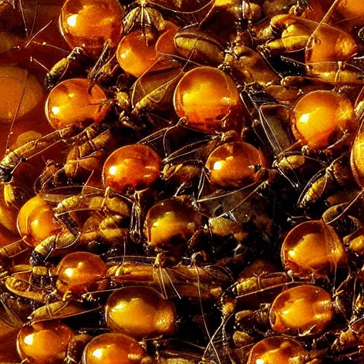 Image similar to insects in amber by jason de graaf