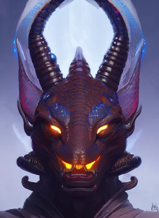 Prompt: portrait of apex legends dragon head, intricate, elegant, glowing lights, highly detailed, digital painting, artstation, glamor pose, concept art, smooth, sharp focus, illustration, art by artgerm and greg rutkowski, artey freytag