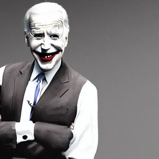 Image similar to Joe Biden as The Joker