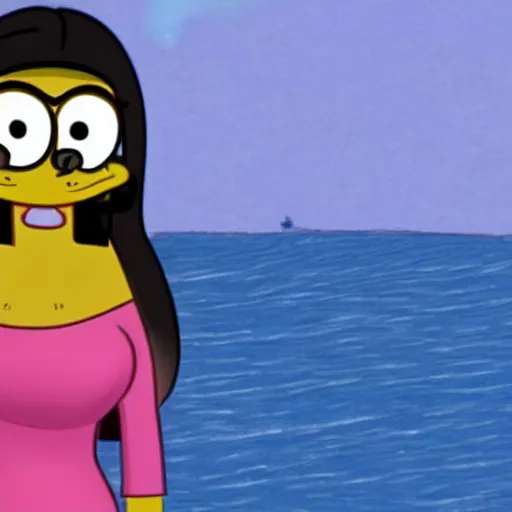 Image similar to Mia Khalifa in SpongeBob animation
