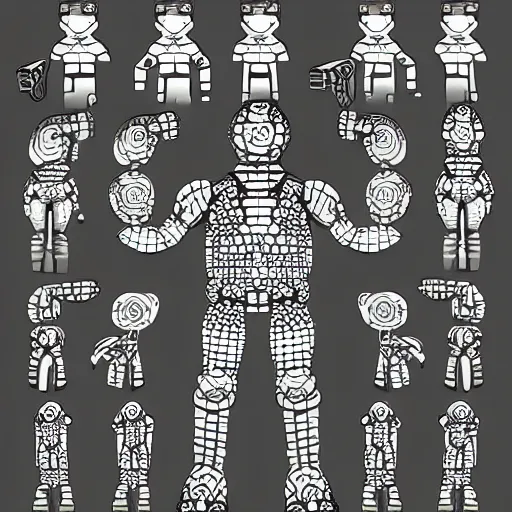 Image similar to magnet man character design, graphic art design, intricate details, studio lighting