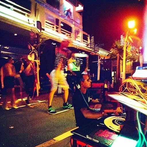 Prompt: “last night a dj saved my life, one night in Bangkok”