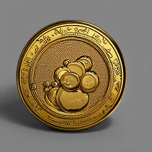 Prompt: golden clouds coin, 4k, post-processing, very very detailed, artstation, cute