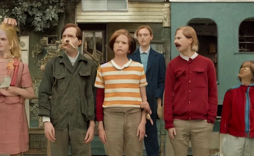 Prompt: a still from a movie directed by wes anderson, high quality, very detailed,