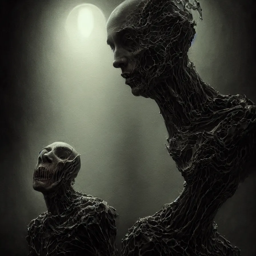 Image similar to epic professional digital art hungry man, eerie lighting, painted, intricate, detailed, foreboding, leesha hannigan, wayne haag, reyna rochin, ignacio fernandez rios, mark ryden, iris van herpen, best on artstation, cgsociety, wlop, pixiv, stunning, gorgeous, much wow, much detail, cinematic, masterpiece