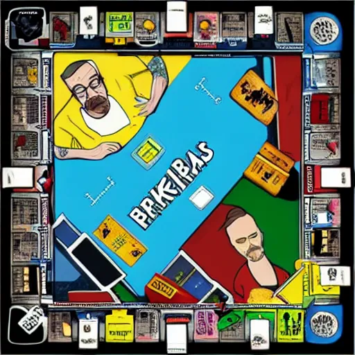 Prompt: breaking bad the board game