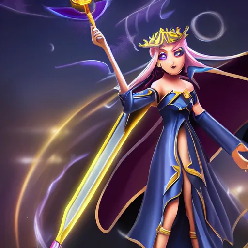 Image similar to beautiful dark magician girl, full body, mystical, ultra detailed, 4k