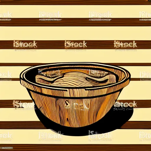 Image similar to wooden bowl atop woodlathe, vector art