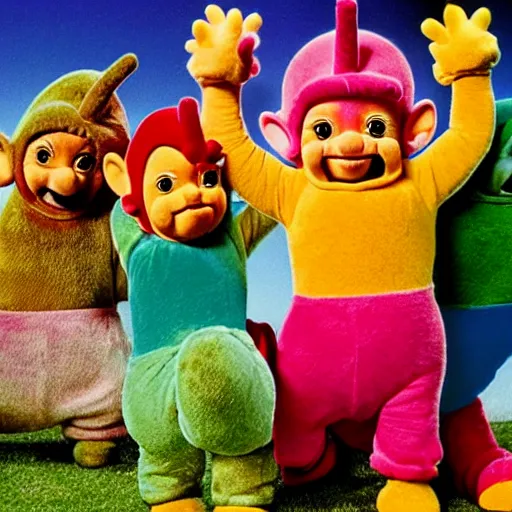 Image similar to Danny Trejo guest stars in teletubbies