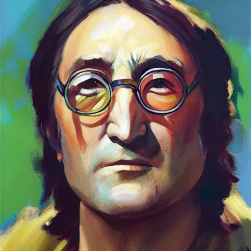 Prompt: greg manchess portrait of john lennon as an insect warrior, full - body art, fantasy art, very very very beautiful fantasy art, bright colors, final fantasy, unreal engine 5, graceful, elegant, trending on artstation, intricate details, studio ghibli, matte painting, organic painting, bold shapes, street art, greg rutkowski, gaston bussiere, profile picture