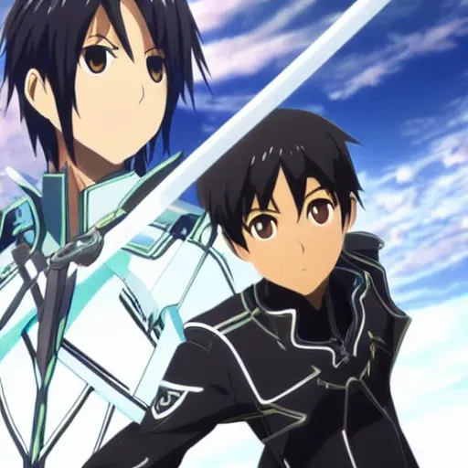 Image similar to Remi Malek as Kirito in Sword Art Online Movie Adaptation