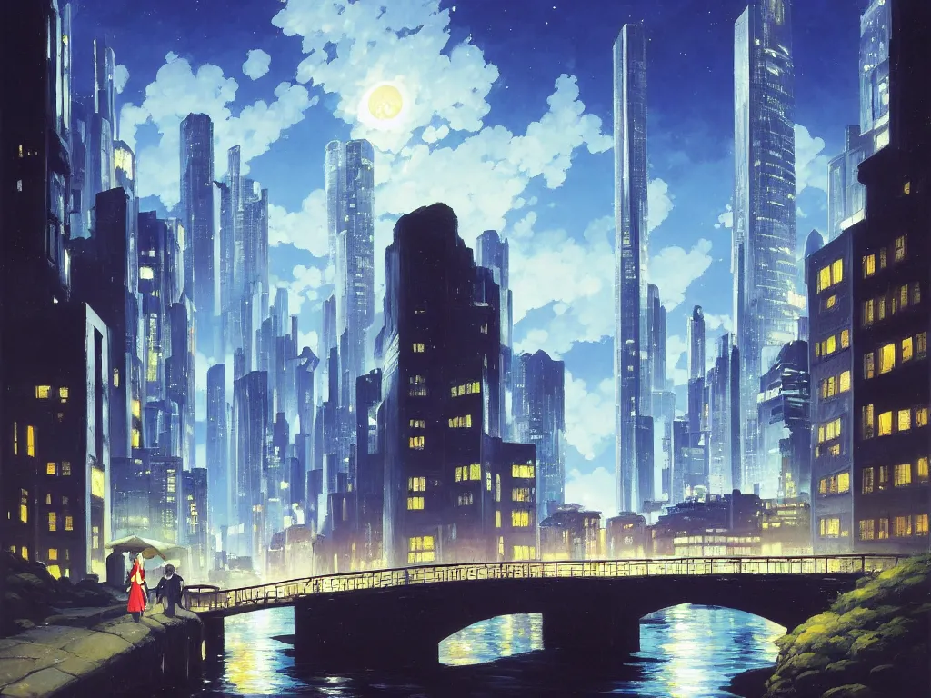 Anime City - Skyscrapers & Architecture Background Wallpapers on Desktop  Nexus (Image 1513640)