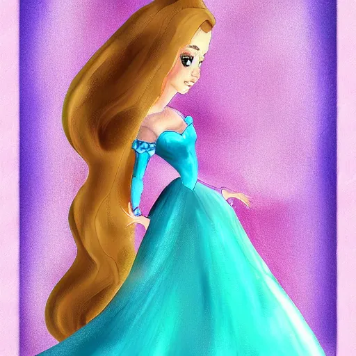 Prompt: a princess in the style of jenni pasanen, digital art