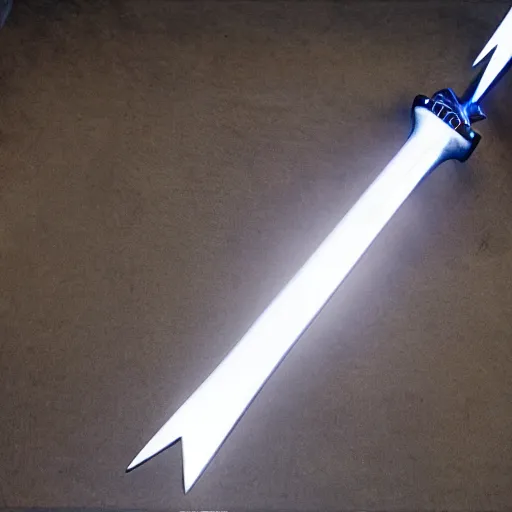 Image similar to A battle sword filled with lightning