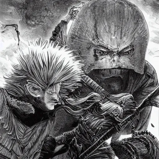 Image similar to berserk by kentaro miura