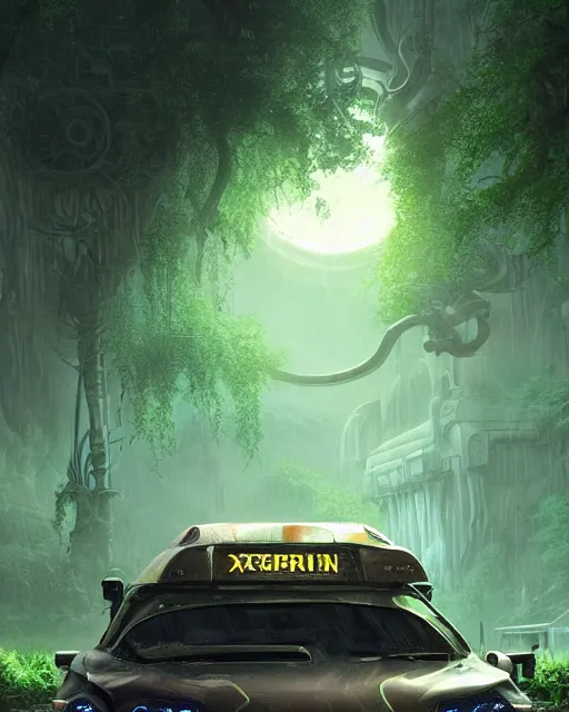 Prompt: xenomorph taxi car in a fantasy village, calming, uplifting mood, ultra realistic, farm, small buildings, alien car, highly detailed, atmosphere, masterpiece, epic lighting, elves, green plants, magic, illuminated, 4 k, cinematic, morning sun, art by eddie mendoza, sylvain sarrailh