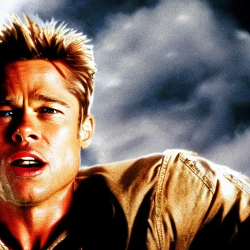 Prompt: brad pitt in independence day