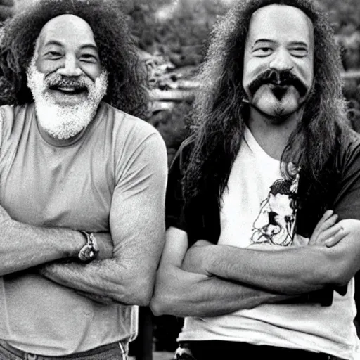 Prompt: cheech and chong in 2 0 2 2