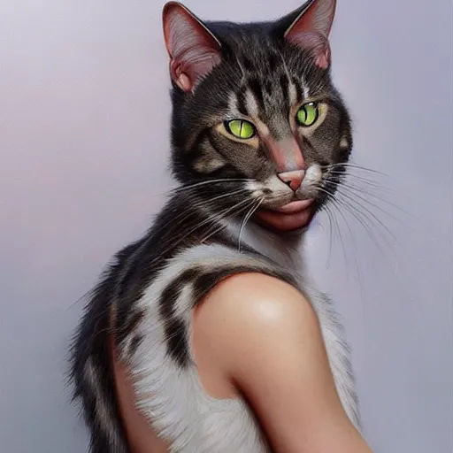 Prompt: ultra realistic illustration, bella thorne as a cat, intricate, elegant, highly detailed, digital painting, artstation, concept art, smooth, sharp focus, illustration, art by artgerm and greg rutkowski and alphonse mucha