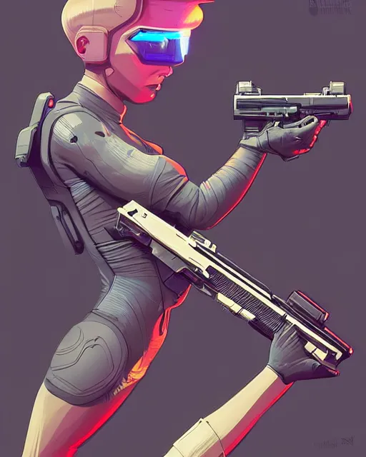 Prompt: a futuristic sci fi gattling gun., smooth, intricate, elegant, power aura, digital painting, artstation, concept art, sharp focus, illustration, art by josan gonzalez, high contrast