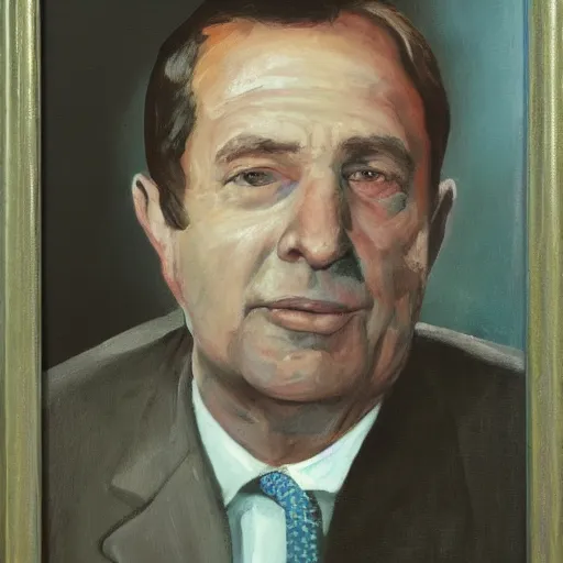 Prompt: a portrait painting of pete kauffeld