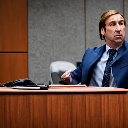 Image similar to saul goodman defending nba youngboy in court, courtroom photos