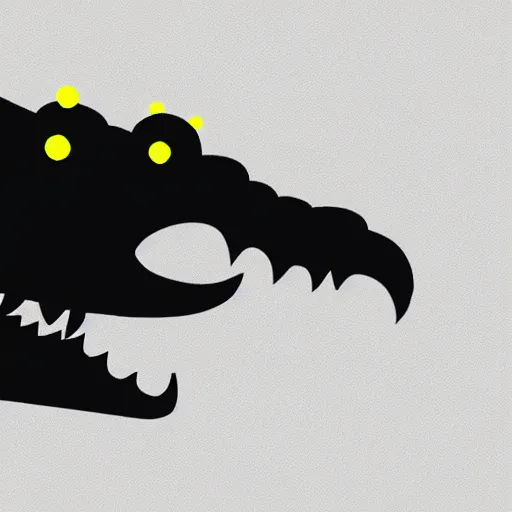 Image similar to cyborg crocodile but minimalistic corporative art, trending on artstation, minimalism