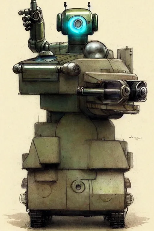 Image similar to ( ( ( ( ( 1 9 5 0 s retro future android robot armytank. muted colors., ) ) ) ) ) by jean - baptiste monge,!!!!!!!!!!!!!!!!!!!!!!!!!