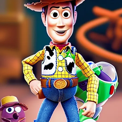 Prompt: toy story in real life
