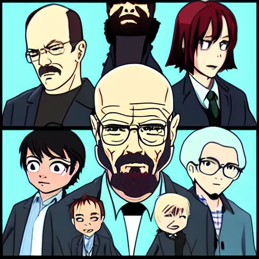 Prompt: breaking bad anime