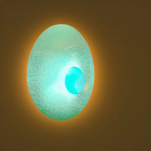 Image similar to - an iridescent angels egg inside a translucent rubber shell, bio luminance, hyper details, cinematic lights, photo bashing, cinematic lighting, octane