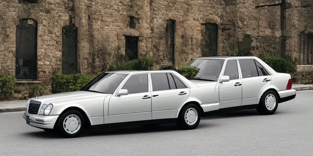 Image similar to “2010s Mercedes 190E, ultra realistic, 4K”