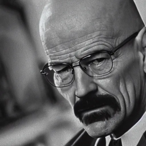 Image similar to A still of Walter White in The Godfather (1972)