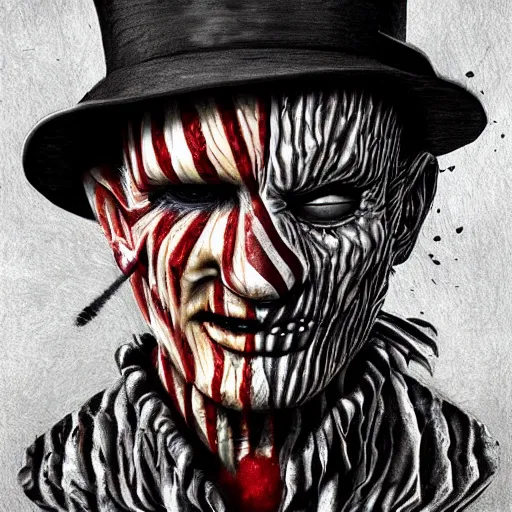 Prompt: Freddy Kruger, full body, high detail, detailed face, hyper realistic, surreal, fantasy, epic, digital art, intricate