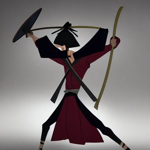 Image similar to samurai jack posing