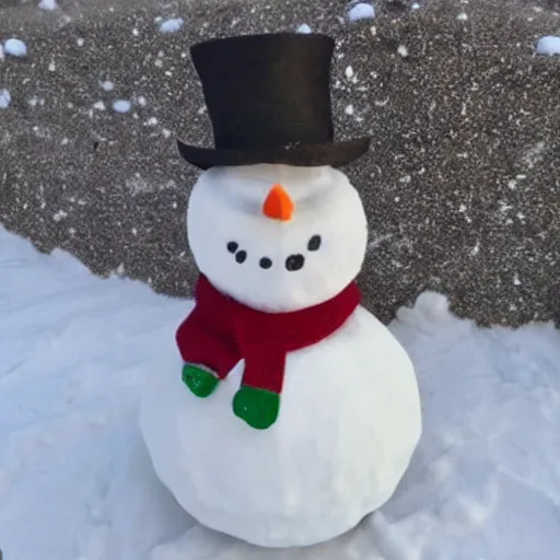 Prompt: snowman made out of sand, low-angle, photorealistic, !!award-winning!!