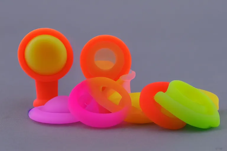 Image similar to translucent silicone rubber toy on display